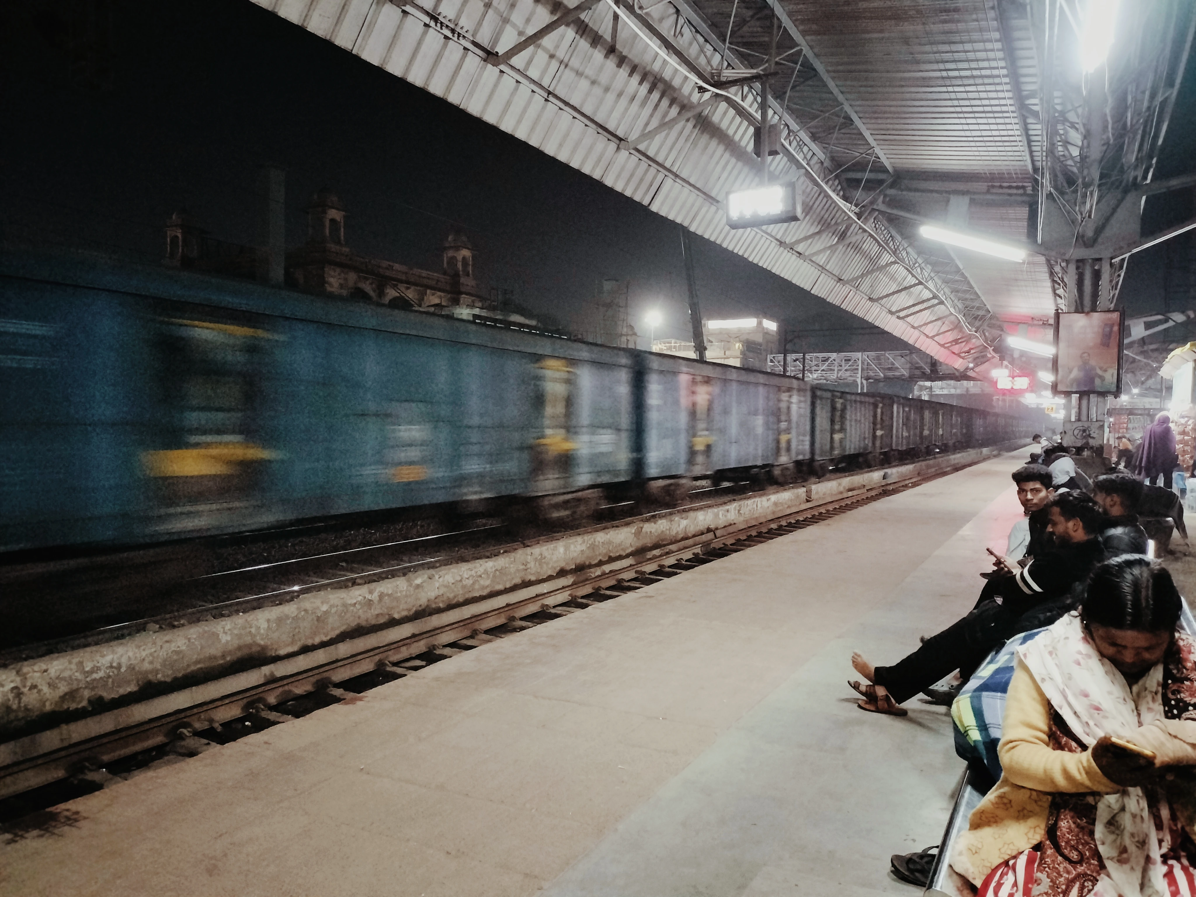 Station de train de nuit (Gwalior)